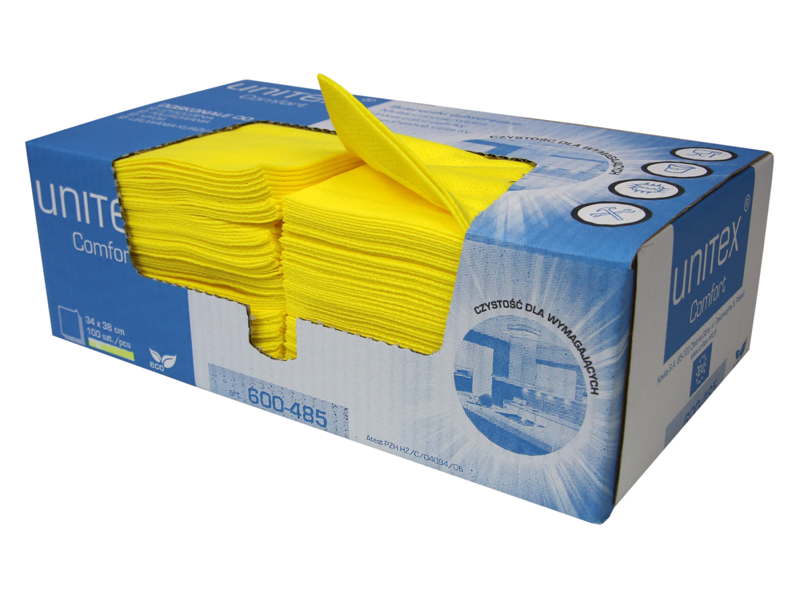 Unitex Comfort Yellow Box 100 Ściereczek